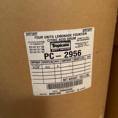 Citric acid drum trio 2