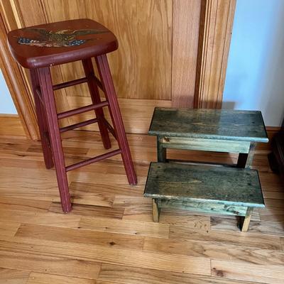 Eagle Stool & Steps (2B-MK)