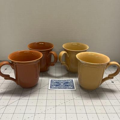 4 Set Of 'Noble Excellence' Coffee Mugs 