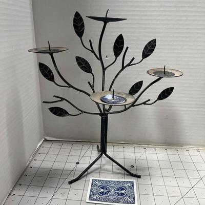 Set of Two - Metal Wire Candle Holder