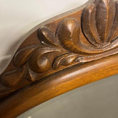 Beautiful Wooden Dresser Mount Mirror