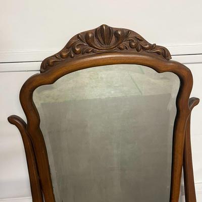 Beautiful Wooden Dresser Mount Mirror