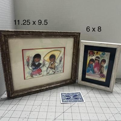 2 Set Of De Grazia Art Paintings from Tucson, AZ