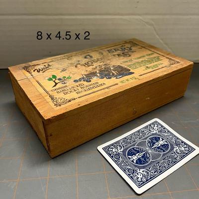 Vintage Wooden Wild Huckleberry Chocolates Box