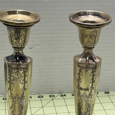 Gorgeous Set of Evans Silver Candlestick Holders