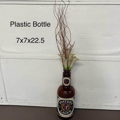 Curly Willow Branches With Large Plastic Bottle for decoration