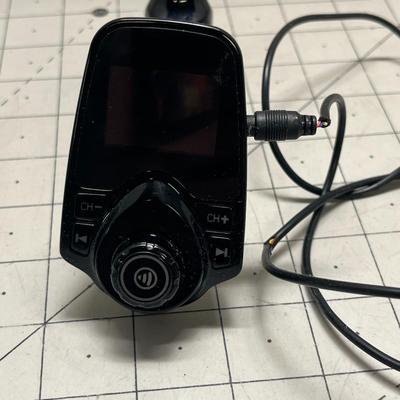 Bluetooth Wireless Car FM Transmitter Aux Stereo Receiver Adapter and Phone Glass Screen Protector