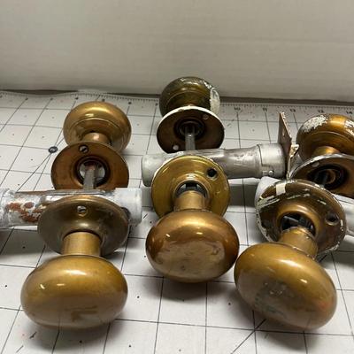Golden color Door Knobs - Set of 3