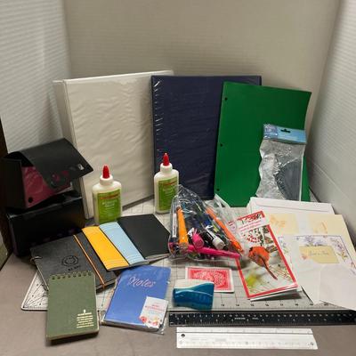 Various Binders, Notebooks and office supplies