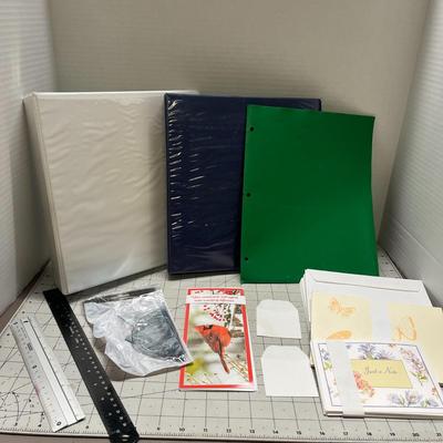 Various Binders, Notebooks and office supplies