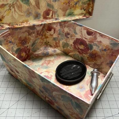 Box with Miscellaneous Bathroom Supplies