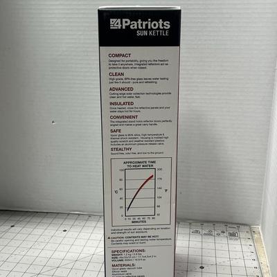 4patriots Sun Kettle Rocket Solar Thermos Cooker Water Heater Survival Kit