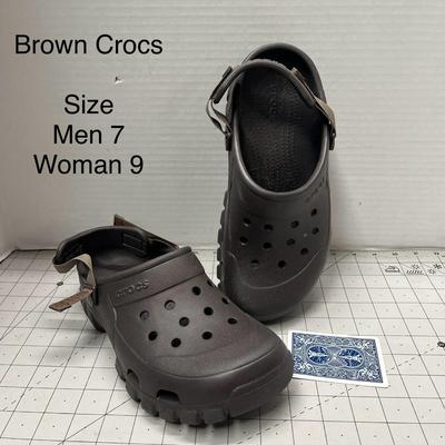 Brown-Black Crocs for Men or Women