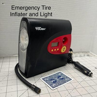 Hyper Tough 12v Portable Tire Inflator and Flashlight