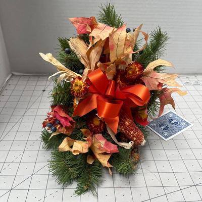 Fall Cornucopia Floral Decor - Centerpiece 