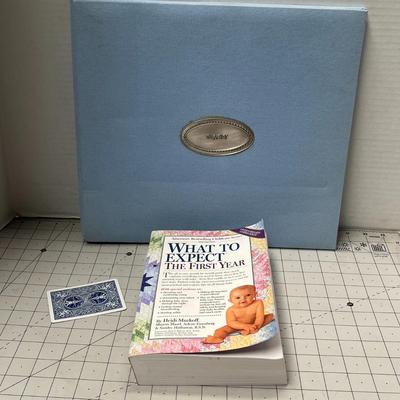 Baby Photo Album and 'What to Expect the First Year' Book
