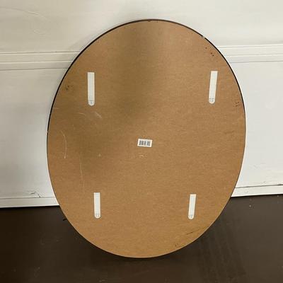Oval Decorative Mirror - Black and Bronze Color