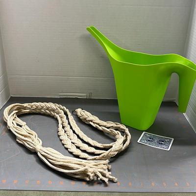 Portable Watering Can Indoor Plants & Macrame Plant Hanger