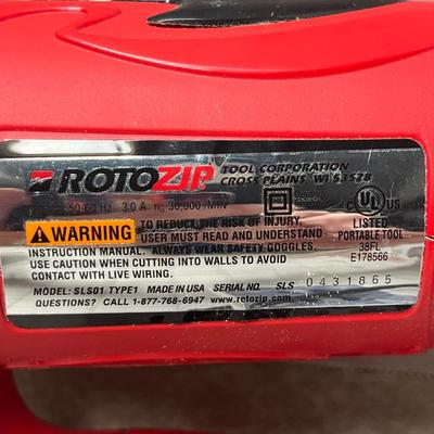 Rotozip Solaris Spiral Saw Power Tool #sls01 Type 1 Router Style Roto Zip with Case