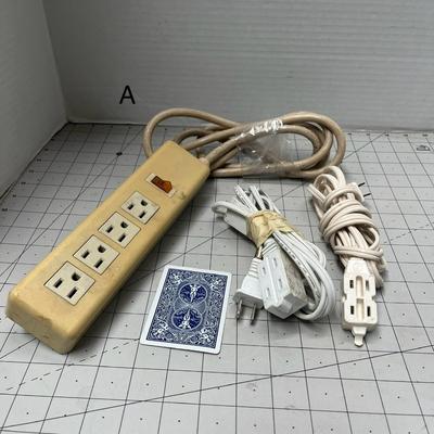 Various Extension Cords; Master Electrician 6-feet Cube Tap Extension Cord