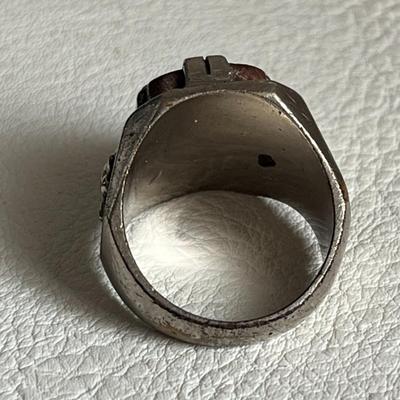  Unique Aztec Eagle Warrior Ring With Knight In Armor Shields