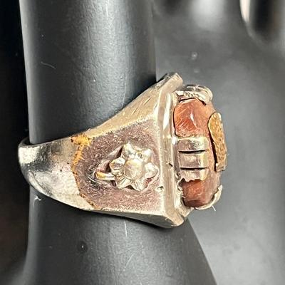  Unique Aztec Eagle Warrior Ring With Knight In Armor Shields