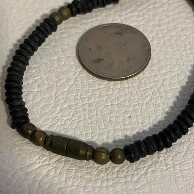 Beaded Necklace With Ring and Broach