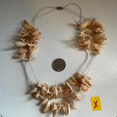 White Shell Necklace Barkhor