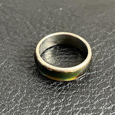 Set of 2 Rings: 14K Gold Ring + possible mood ring