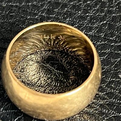 Set of 2 Rings: 14K Gold Ring + possible mood ring