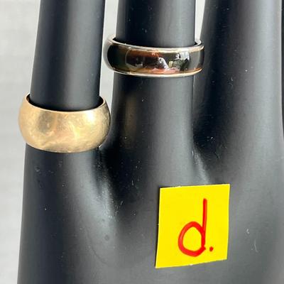 Set of 2 Rings: 14K Gold Ring + possible mood ring