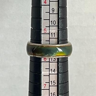Set of 2 Rings: 14K Gold Ring + possible mood ring