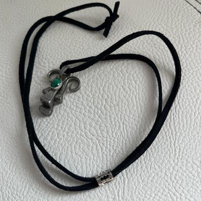 Pendant Necklace on Black String