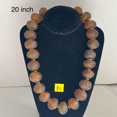 Recycled Glass Beaded Necklace