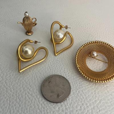 Variety of Gold-Tone Jewelry