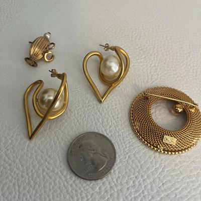Variety of Gold-Tone Jewelry