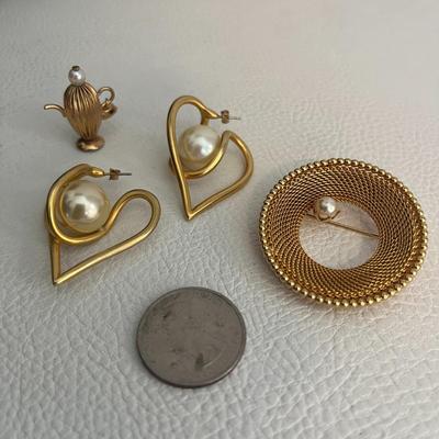 Variety of Gold-Tone Jewelry