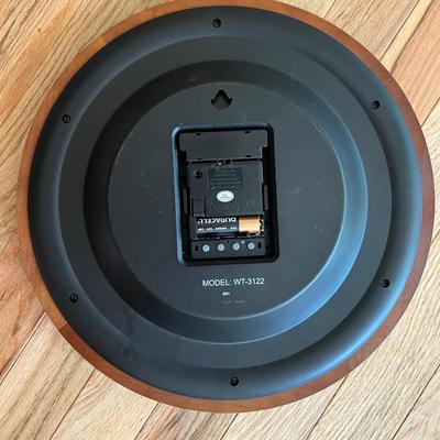 LaCrosse Atomic Wall Clock & Wood Framed Mirror (2B-MK)