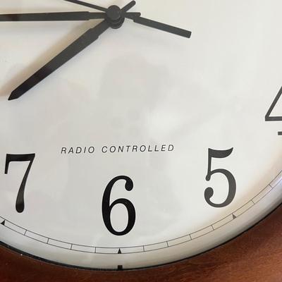 LaCrosse Atomic Wall Clock & Wood Framed Mirror (2B-MK)