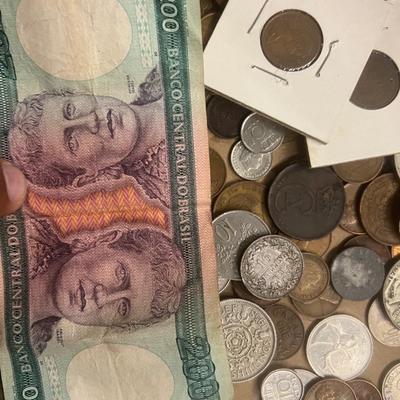 Flat of mostly foreign currency