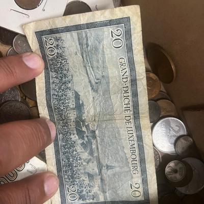 Flat of mostly foreign currency