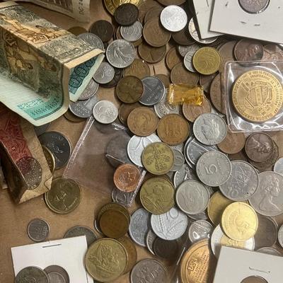 Flat of mostly foreign currency