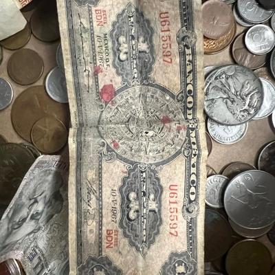 Flat of mostly foreign currency
