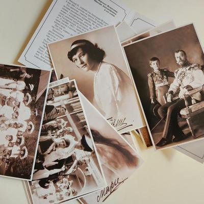 Collection of Russian Postcards of the Czar & Family