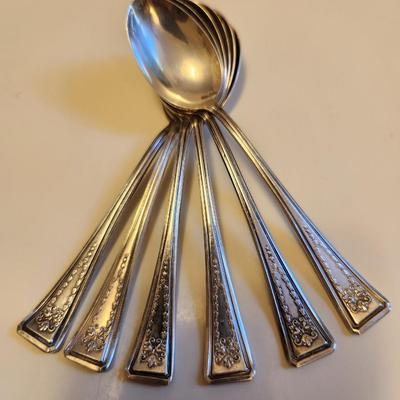 Set of Silver Demitasse Spoons