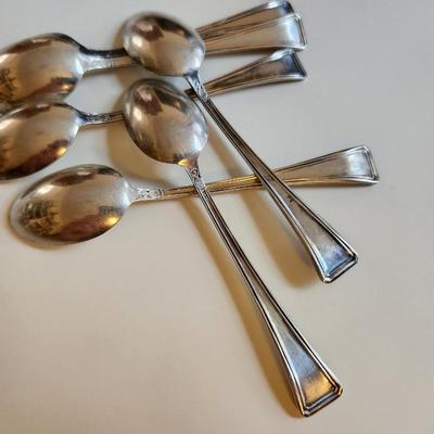 Set of Silver Demitasse Spoons