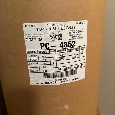 Sierra Mist citric acid container #4