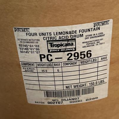 Tropicana Citric acid drums #5