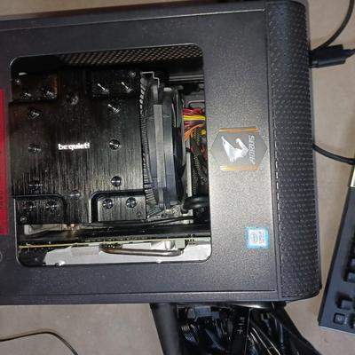 THERMALTTAKE TOWER, KEYBOARD, PC CORDS, FANS