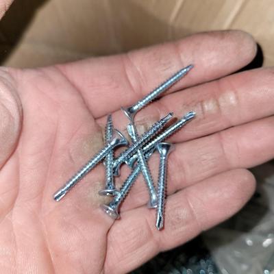 Box of self tapping screws, box of galvanized 16s and box of random screws nails